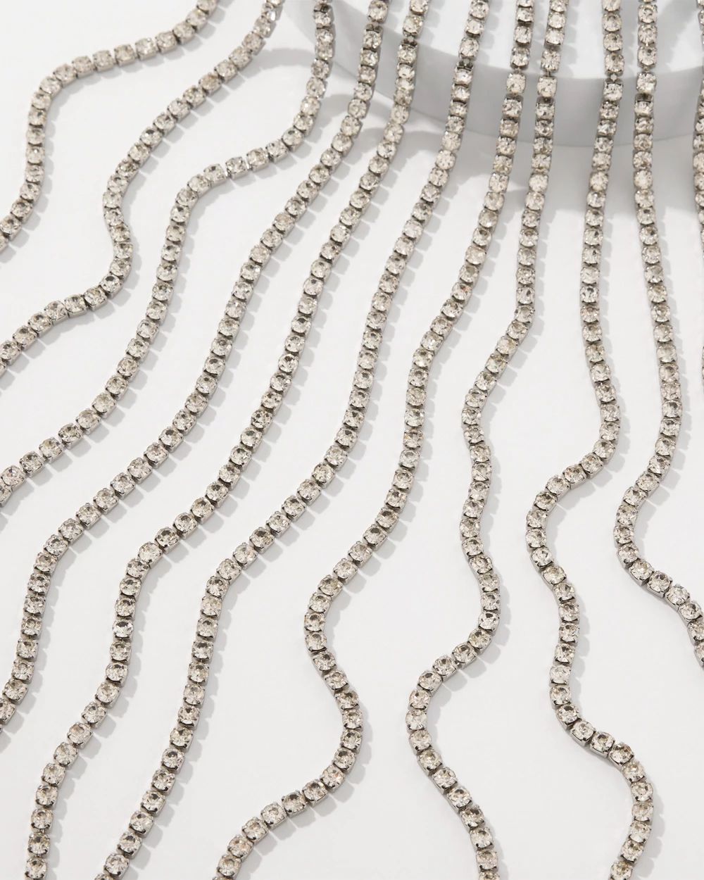 Crystal Fringe Necklace | White House Black Market